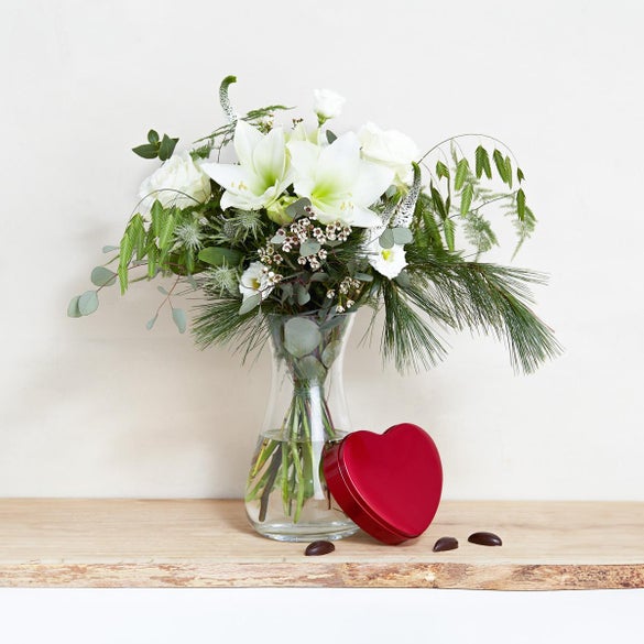 Den til julen med hjerte med mintchokolade